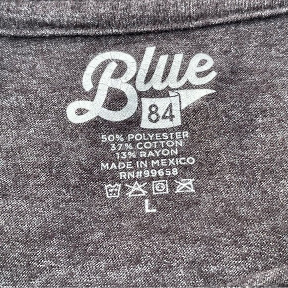 Blue 84 Shirts Mens Large Grey Skull Face Print Hollowee Casual‎ Unique comfort - Picture 6 of 10